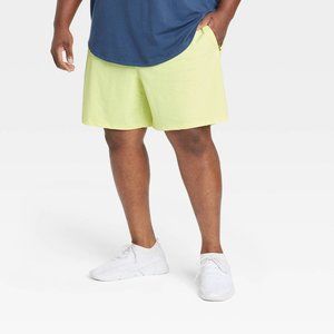 Men's Big Stretch Woven Shorts - All in Motion Bright Yellow 3XL